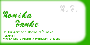 monika hanke business card